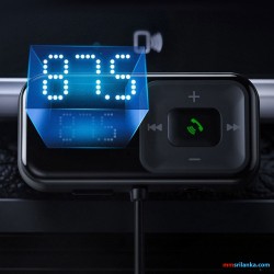 Baseus S-16 Bluetooth 5.0 FM Transmitter Wireless MP3 Car Charger